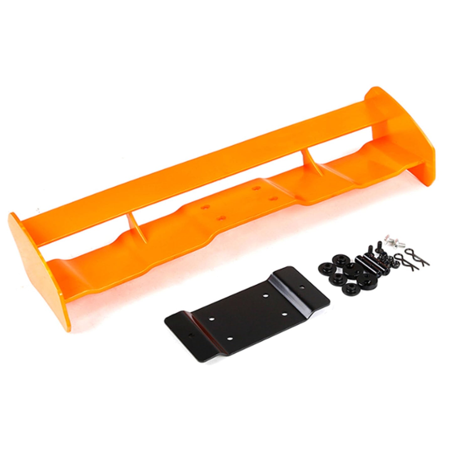Plastic Rear Wing Tail Kit for 1/5 Hpi Km ROVAN Baja 5b Buggy Rc Car Toys Parts (Orange) - color: Orange