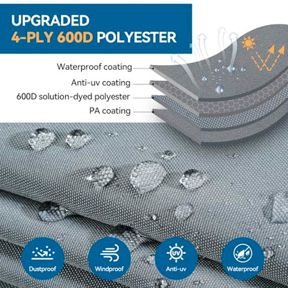 Durable 600D Tire Storage Bag,Large Tyre Dust Protective Cover with Waterproof Zipper, Spare Stack Storage Tire Cover for Indoor/Outdoor Use,Universal Fits Trucks,SUV,Jeep,Car,Trailer,RV,Camper Wheels - size: 28 inch Diameter, 43inch Height