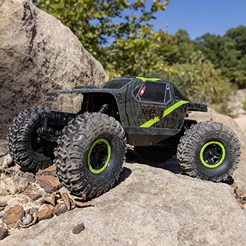 Axial RC Truck 1/24 AX24 XC-1 4WS Crawler Brushed RTR (Includes Everything Needed No Other purchases Required), Green, AXI00003T1 - color: Green