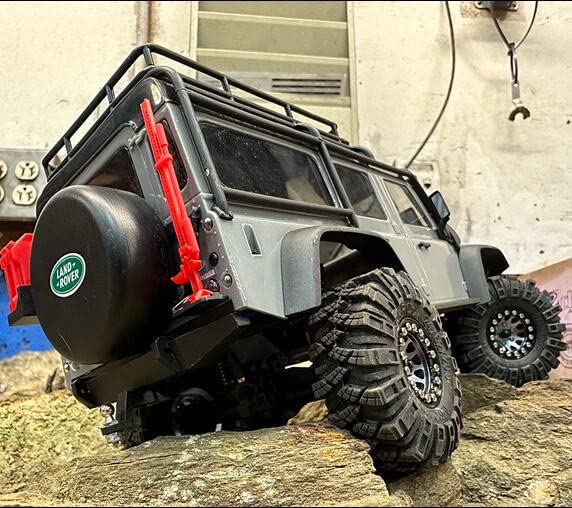 4Pcs 1.0" Crawler Tires Soft Rubber Wheels Tires 62mm, c | For 1:18 TRX4M, For 1:24 Axial SCX24 Deadbolt Bronco, RC Crawler Car - style: c