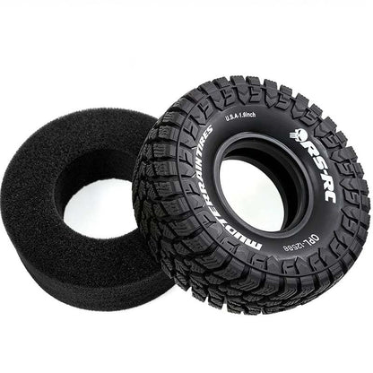 1.9 inch RC Crawler tire with Foam Insert, Suitable for 1/10 Scale FCX10, SCX10 Pro, UTB18, TRX4, Redcat Gen8, 7VS4-10 RC Crawler Cars