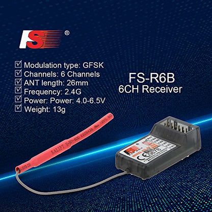 GoolRC Flysky Receiver 2.4Ghz 6CH RC Receiver Suitable for Flysky TH9X FS-CT6B FS-T6 Transmitter Popular with Modification Enthusiasts RC Controller and Receiver Kit