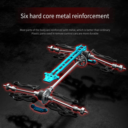 X-Verse 1:16 Fast Brushless RC Car for Adults, Max 45 mph, Off Road Remote Control Truck, 4WD High Speed All Terrain RC Car RC Truggy, 3 Battery - color: 16201pro