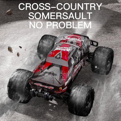 1:8 Scale Brushless RC Monster Truck for Adults, 100km/h+ High Speed 4x4 Offroad Remote Control Car for Adults with Dual 3S Rechargeable Battery Fast 4WD Remote Control Cars Buggy - style: Raptor Racing