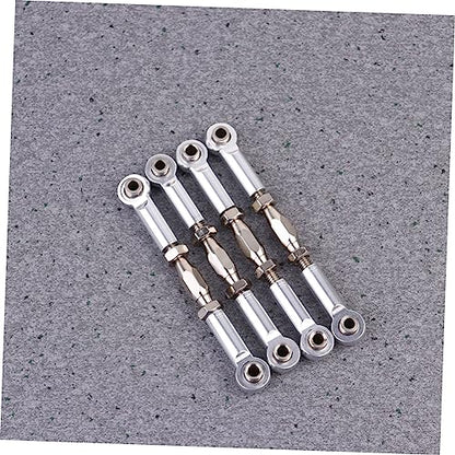 Vaguelly 6pcs Rc Car Rod Linkage Aluminum Turnbuckles for Scale Vehicles Easy to Install Adjust - color: Silver