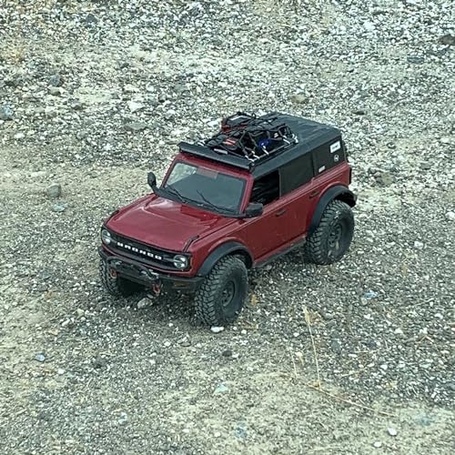 MOHERO 1/10 RC Elastic Luggage Net with Hook for 1:10th RC Vehicles RC Crawler Truck Car D90 TRX4 Roof Rack (Black) - color: Black