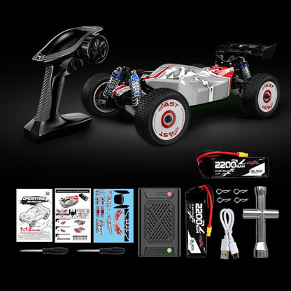 1:12 4WD Brushless RC Truck for Adults, 4x4 Offroad Fast Brushless Remote Control Car 4WD for Adults with Rechargeable 3S Battery High Speed Remote Control Cars - style: High Speed