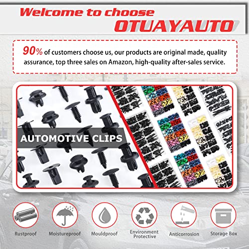 OTUAYAUTO 1000PCS Universal Car Clips Plastic Car Fasteners | Bumper Clips, Door Panel Clip with 39 size Automotive Push Pin, Replacment for All Dodge Models - size: 1000Pcs 39 Sizes Clips for Dodge