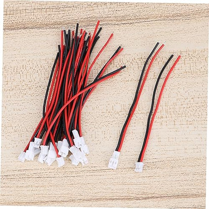 LIOOBO 20pcs Battery Cable Connectors Male Female Ultra Silicone Wire for Rc Car Plane Drone No Shorting Risk