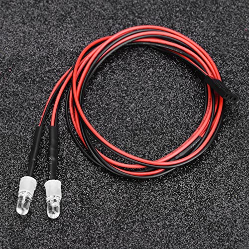 5mm Headlights/Taillight Kit RC Accessory LED Lights for 1/10 Model Drift Car Vehicle(12-red Light), plplaaoo 2PCS RC LED Light Kits,, rc lights rc led lights scx24 lights rc car headlights rc dr