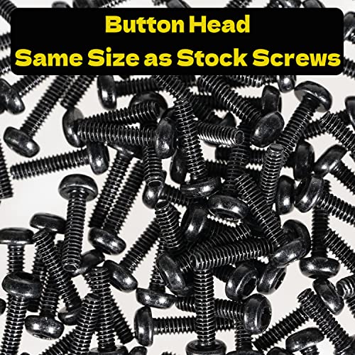 Button Head Screws Kit for SCX24 AX24 RC Car, 372Pcs, Hardened Steel Grade 12.9 Screws, Bearing & Screws Set with Box for 1/24 RC Crawler Car Axial SCX24 C10 Deadbolt JLU Gladiator Bronco