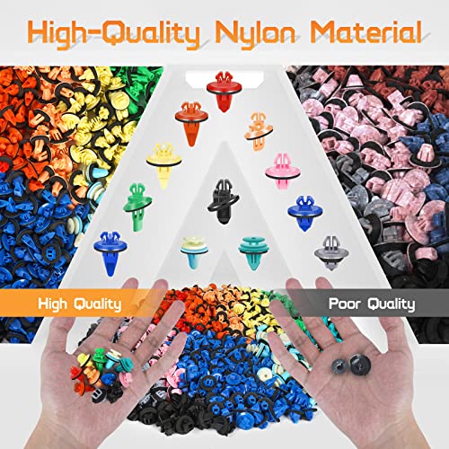 OTUAYAUTO 421PCS Toyota Fender Flare Clips Kit with Fastener Remover | Replacement for All Toyota Models, 12 Most Common Sizes Automotive Body Retainer Clips 75495-35010 75397-35010 - size: 420Pcs 12 Sizes Clips with 1 Remover for Toyota