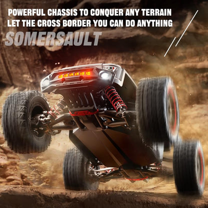 Levodan 49+mph Brushless Fast RC Car Adults, 1/16 2.4Ghz Waterproof Remote Control Car All-Terrain Crawler, 4 WD Offroad Truggy, 3 Batteries, Red, SG316MAX - color: 3 Batties(red)
