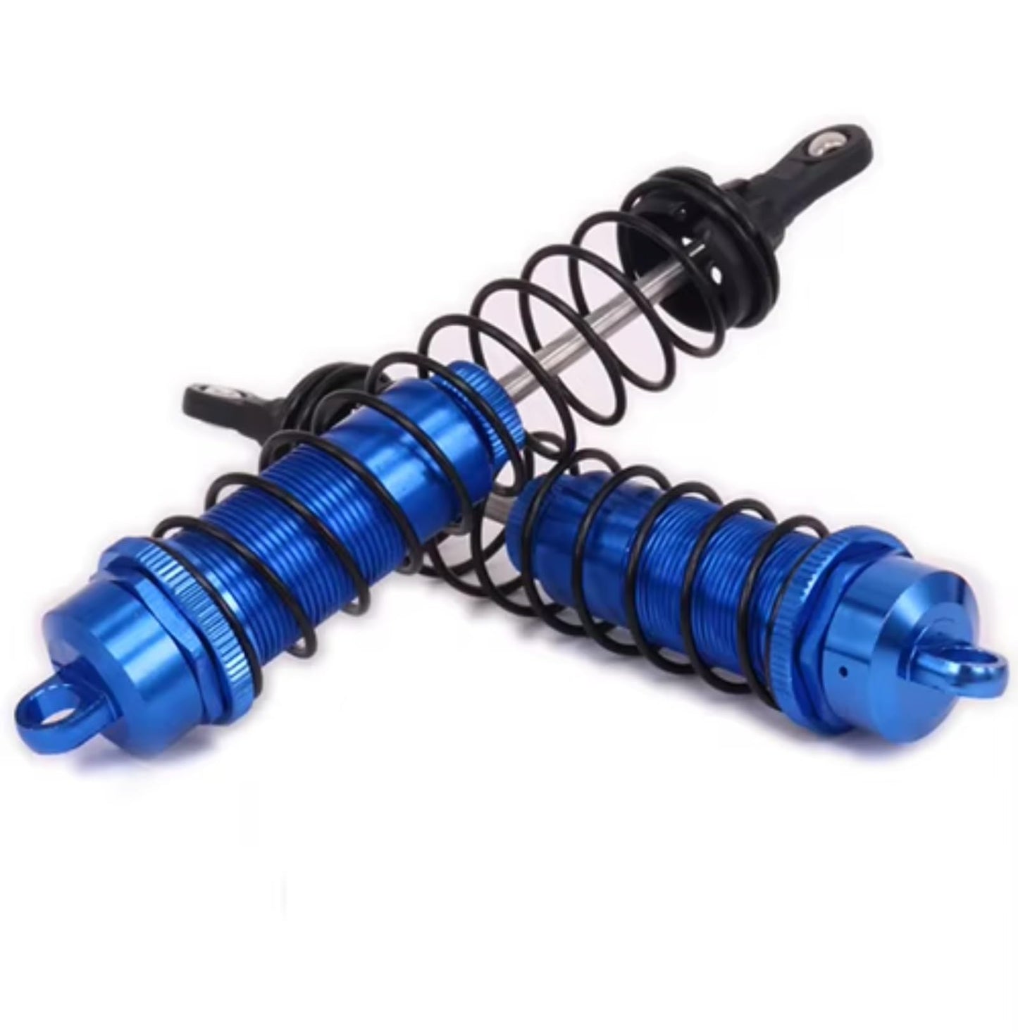 Rc Dampers Spare Parts for Off-Road Vehicle Truck Crawler 1/8 140mm 2PCS Set Aluminum Adjustable Shock Absorber RC Car Upgrade Parts(Blue 2) - color: Blue 2