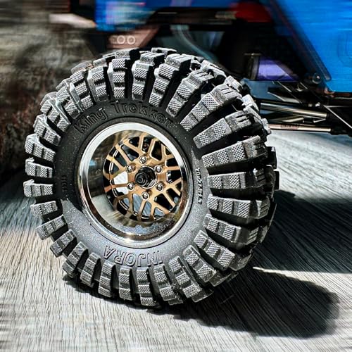INJORA ModuWheel 1.3” Offset Brass & Aluminum Beadlock Wheels for 1/18 1/24