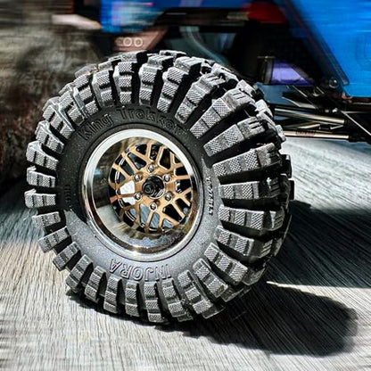 INJORA ModuWheel 1.3” Offset Brass & Aluminum Beadlock Wheels for 1/18 1/24