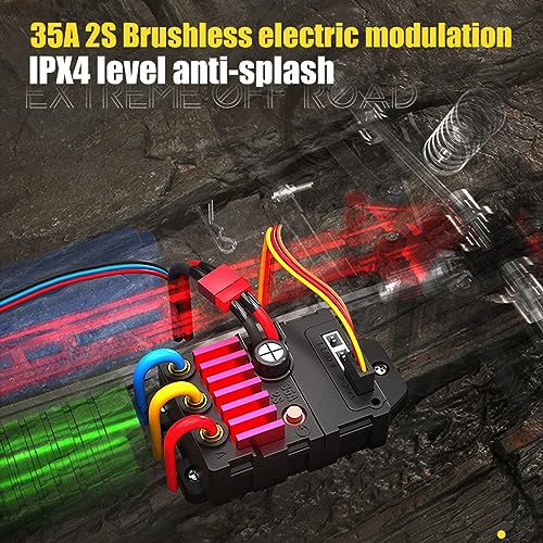 GoolRC Remote Control Truck, 4WD Off-Road Truck RC Drift Cars, 2.4GHz Full Proportional High Speed 40km/h Off-Road Remote Control Car Gifts for Teens 3 Light Modes - color: Blue