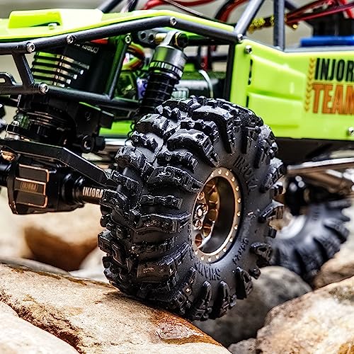 INJORA 1.0 S5 Swamp Claw Mud Terrain Tires for 1/18 1/24 RC, 64 * 24mm