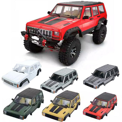 RC Car Hard Body Shell Kit,313mm Wheelbase Cherokee Body Car Shell for 1/10 RC Crawler Axial SCX10 & SCX10 II 90046 90047 TRX4 Kit (Nardo Gray) - color: Nardo Gray