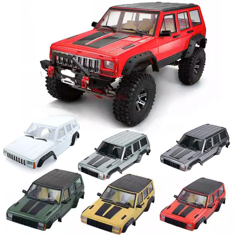 RC Car Hard Body Shell Kit,313mm Wheelbase Cherokee Body Car Shell for 1/10 RC Crawler Axial SCX10 & SCX10 II 90046 90047 TRX4 Kit (Nardo Gray) - color: Nardo Gray