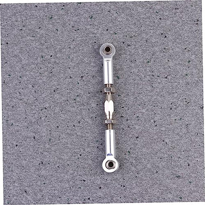 Toddmomy 6pcs Short Tie Rod Upgrade Made of CNC Machined for Rc Car Accessories - color: Silver