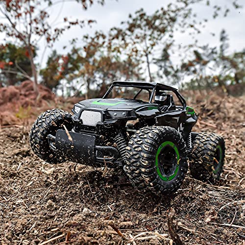 BEZGAR TB142 Remote Control Car - 1:14 RC Cars for Boys Kids and Adults | 2WD All-Terrains Electric Off-Road, 20 Km/h Vehicle Truck Crawler Toy with Two Rechargeable Batteries