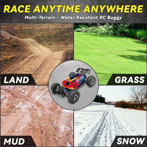 Contixo 1:16 Fast Remote Control Car, HC1 RC Truck with Brushless Motor, 39KMH 4x4 Offroad, Metal Oil-Filled Shocks, All-Terrain 2.4GHz RC Crawler for Adults & Boys