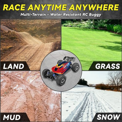 Contixo 1:16 Fast Remote Control Car, HC1 RC Truck with Brushless Motor, 39KMH 4x4 Offroad, Metal Oil-Filled Shocks, All-Terrain 2.4GHz RC Crawler for Adults & Boys