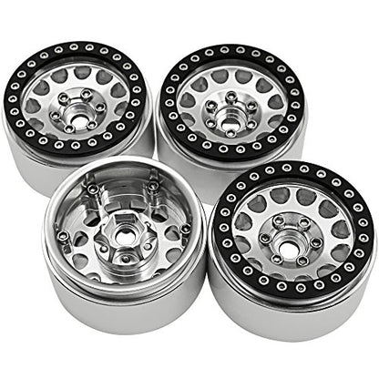 4Pcs/Set 1:10 RC Crawler Metal Alloy 1.9 Inch Wheel Rim BEADLOCK For 1/10 Axial SCX10 TAMIYA CC01 D90 D110