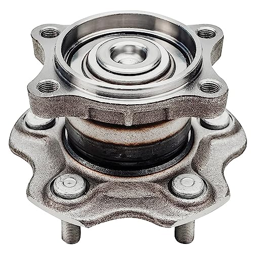Detroit Axle - 3.5L Steering Knuckles Kit for 02-06 Nissan Altima, 2 Front | Steering Knuckles & Wheel Bearing Hubs 2 Rear Wheel Bearing Hubs 2002 2003 2004 2005 2006 [Non-ABS] Replacement - 4pc Set - size: 4UW48729/Kit