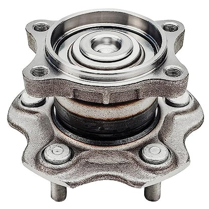 Detroit Axle - 3.5L Steering Knuckles Kit for 02-06 Nissan Altima, 2 Front | Steering Knuckles & Wheel Bearing Hubs 2 Rear Wheel Bearing Hubs 2002 2003 2004 2005 2006 [Non-ABS] Replacement - 4pc Set - size: 4UW48729/Kit