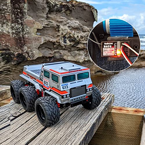 Radiolink RC4GS V3 2.4G 5 Channels RC Radio Transmitter and 2 R6FG Gyro Receivers Set Radio Combo for Crawler Truck Car Boat