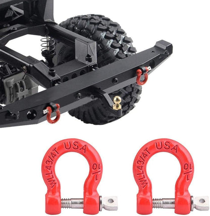 RC Car Trailer Buckle, 8 Pcs Metal Tow Shackle Lock Catch for RC Climbing Crawler Car Accessory Parts Car Model Accessory