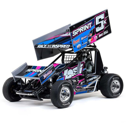 Helidirect Losi 22S Sprint 1/10 Scale 2WD RTR Dirt Oval RC Sprint Car, Brushed Spektrum Radio System - Blue - color: Blue