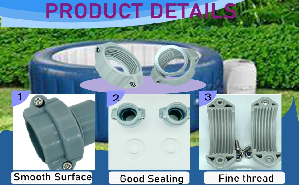 Replaces Coleman Lay-Z-Spa A Coupling Pump Inflation Adapter Screw Rubber Seal O Ring P61514 ，A Seals Gaskets Washers - color: 1A Split nut