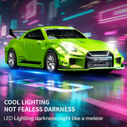 1:43 RC Drift Car D43-01 - 2.4G Full Proportional 4WD Alloy 20KM/H High Speed RC Racing Car with Gyro, Silent Bearings, Adjustable Speed & Lighting(Q6/Magenta/D43-01) - color: Q6/Magenta, size: D43-01