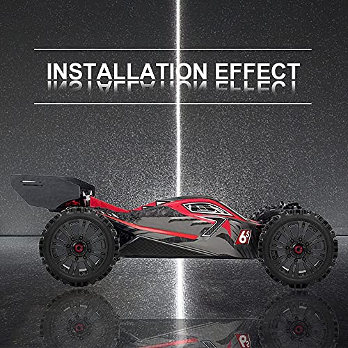OGRC 1/8 RC Wheels and Tires 17mm Hex RC Monster Truck Buggy PreGlued RC Tires and Rims with Foam Inserts for Traxxas,Redcat, Losi, HPI, HPS 1/8 RC Car Etc Set of 4