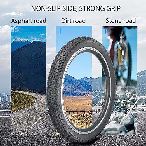 Hycline Mountain Bike Tire: 20/24/26/27.5-inch Folding Replacement High-Performance Wear-Resistant Bicycle Tires for MTB Off-Road Bike - size: 20x2.125 30TPI, style: Qty 1 Tire