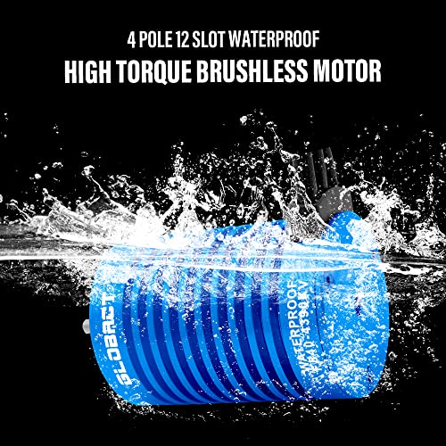 Globact Brushless Motor 3650 4390KV for 1/10 Slash Redcat Arrma Axial HSP | Sensorless, Waterproof