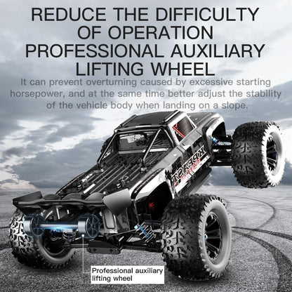 1:12 Fast RC Car 70KPH Brushless Motor for Adults, Waterproof Monster Trucks, 4WD High Speed RC Offroad Truck, 3 Batteries, KF16 (Black) - color: Kf16,3 Batties,black