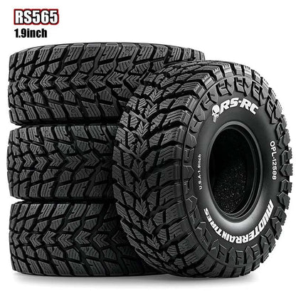 1.9 inch RC Crawler tire with Foam Insert, Suitable for 1/10 Scale FCX10, SCX10 Pro, UTB18, TRX4, Redcat Gen8, 7VS4-10 RC Crawler Cars