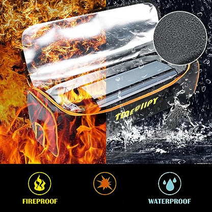 TMEOIIPY Ebike Battery Bag, Fireproof Large Capacity for Charging | 3-layer fireproof ebike battery bag for safe indoor charging & storage, protects against overheating. - style: 1 Pcs