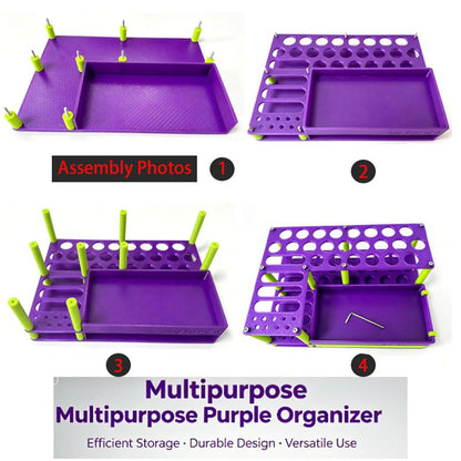 RC Remote Control Model Screwdriver Storage Rack - Boat Models, Airplane Models, Car Models, Drone, Maintenance Tools Rack, Tool Box, for Remote Control Model Enthusiasts - Purple - color: Purple