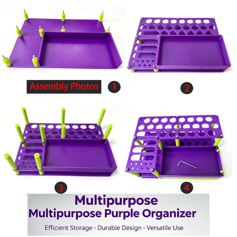 RC Remote Control Model Screwdriver Storage Rack - Boat Models, Airplane Models, Car Models, Drone, Maintenance Tools Rack, Tool Box, for Remote Control Model Enthusiasts - Purple - color: Purple