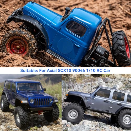 4Pcs Aluminum Body Post Mounts,Rc Body Mounts, Front Rear Extended Body Post Mount Shell for Axial Scx10 90046 1/10