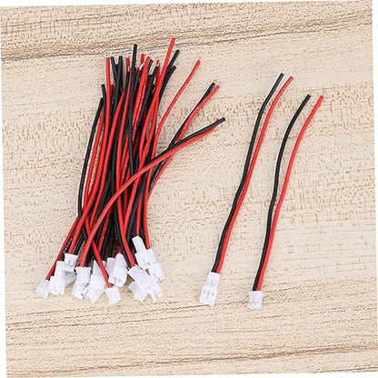 INOOMP 20Pcs Ultra Soft Silicone Battery Connector Wires with Male and Female Adapters High Temperature Resistant Power Cables for Rc Boat Car and Aircraft Connections