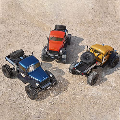 BEEZRC RocHobby 1/10 Atlas RC Crawler, 4WD with Lighting, 2.4GHz RC Rock Truck, Off Road Hobby Grade, Remote Control Car for Adults, Need to Complete with Battery (Red) - color: Orange