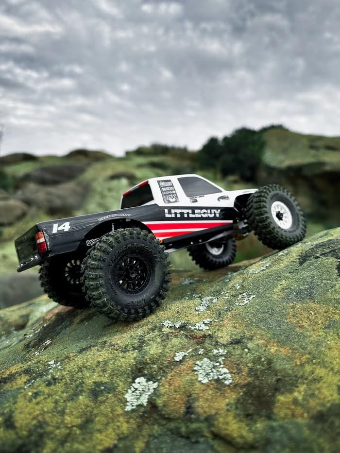 LGRP X-Factor Long Bed Body for 1/24 and 1/18 RC Cars, Universal Fit for Most SCX18 SCX24, >Clear< Body with Sticker Sheet