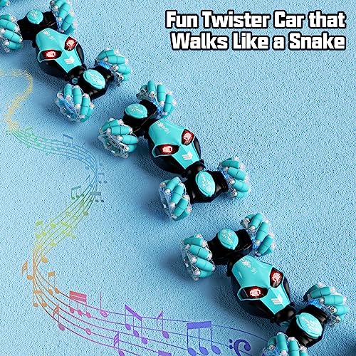 Remote Control Car Gesture Sensor RC Stunt Cars Toys Gifts for Kids | 2.4GHz 4WD Rc Car, Double Sided, 360° Flips Off Road Vehicle, Toy with Lights/Music