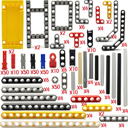 dspitwod Technical Parts Beams Axles Connectors Bricks Sets - 420 Pieces, Frame Liftarms Beams for Technic Car STEM Building Block Toys - style: 420 TECHNIC PARTS